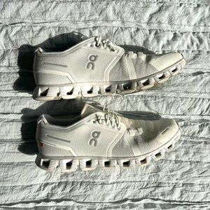 On Cloud Mens Size 9 Cloud 5 Shoes White VGUC